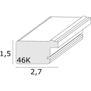 S46KF7 Drevený rám v sivej farbe s perleťovým lemovaním 13x18 cm