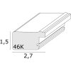 S46KF7 Drevený rám v sivej farbe s perleťovým lemovaním 13x18 cm