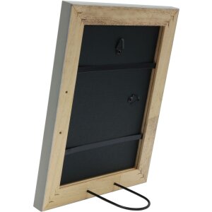 S46KF7 Drevený rám v sivej farbe s perleťovým lemovaním 24x30 cm
