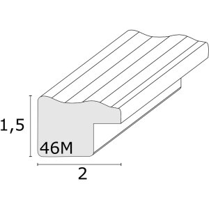 S46MF3 Hnedý drevený rám so zvetranou povrchovou úpravou 15x15 cm