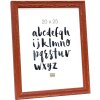 S46MF3 Hnedý drevený rám so zvetranou povrchovou úpravou 15x15 cm