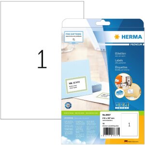 Premium LABELS A4 210x297 mm
