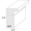 S46PH3 Drevený rám v béžovej farbe s okrajom vo farbe dreva 13x18 cm