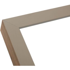 S46PH3 Drevený rám v béžovej farbe s okrajom vo farbe dreva 15x15 cm
