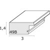 Deknudt S49BH1 rám na obraz prírodná farba dreva 30x45 cm