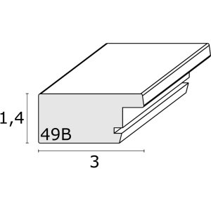 S49BH1 Magnetická tabuľa vo farbe prírodného dreva 40x60 cm