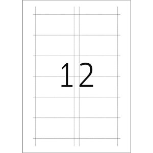 Menovky A4 75x40 mm biely kartón nelepiace 300 ks.