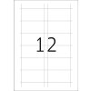 Menovky A4 75x40 mm biely kartón nelepiace 300 ks.