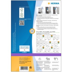 Štítky na zakladače A4 biele 192x38 mm Pohyblivé odnímateľné matné nepriehľadné 700 ks.