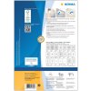 Etikety A4 biela 88,9x46,6 mm Pohyblivý snímateľný papier matný 1200 ks.