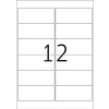Adresné štítky A4 biele 99,1x42,3 mm, matný papier 1200 ks.