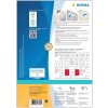 Adresné štítky A4 biele 99,1x67,7 mm matný neprehľadný papier 800 ks.