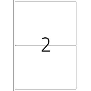 Štítky A4 biele 199,6x143,5 mm Pohyblivé-odnímateľný papier matný 200 ks.