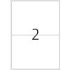 Štítky A4 biele 199,6x143,5 mm Pohyblivé-odnímateľný papier matný 200 ks.