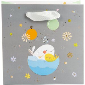Darčeková taška Little Whale 18x18x8 cm
