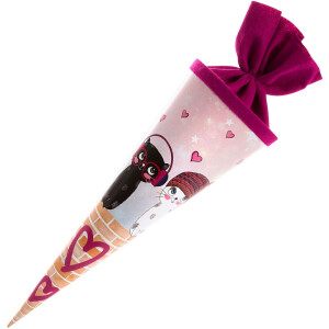 Goldbuch súrodenecká taška Music for Cats umelecká tlač plstené zapínanie 35 cm