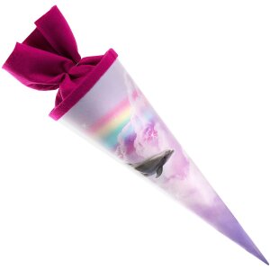 Školský kužeľ 35 cm delfínov