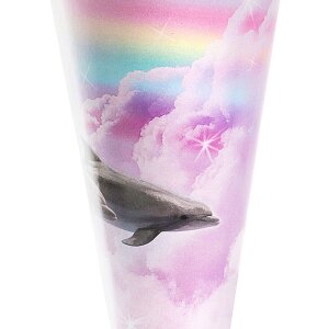 Školský kužeľ 35 cm delfínov