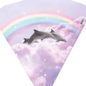 Školský kužeľ 35 cm delfínov