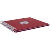 HNFD Špirálový album Khari rosso rebrovaný 24x25 cm 50 bielych strán