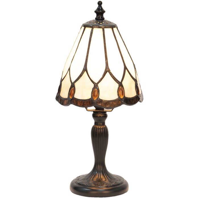 Stolná lampa Tiffany Ø 14x31 cm E14-max 1x40W