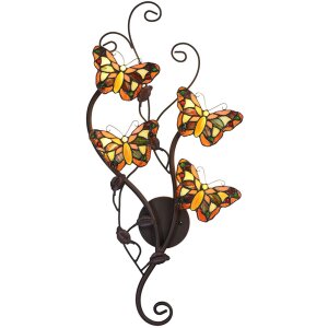 Nástenné svietidlo Tiffany 32x68 cm G4-4x2W...