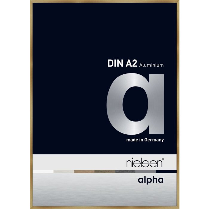 Hliníkový rám na obrazy Nielsen Alpha 42x59,4 cm kartáčovaný jantárový