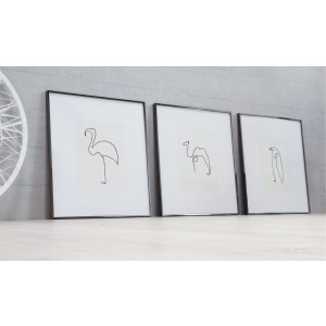 Hliníkový rám na obrazy Nielsen Alpha 42x59,4 cm kartáčovaný jantárový