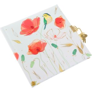 Denník Nežné kvety 16,5x16,5 cm