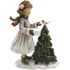 Dekorácia dieťa s vianočným stromčekom 9x5x12 cm Clayre & Eef 6PR2786