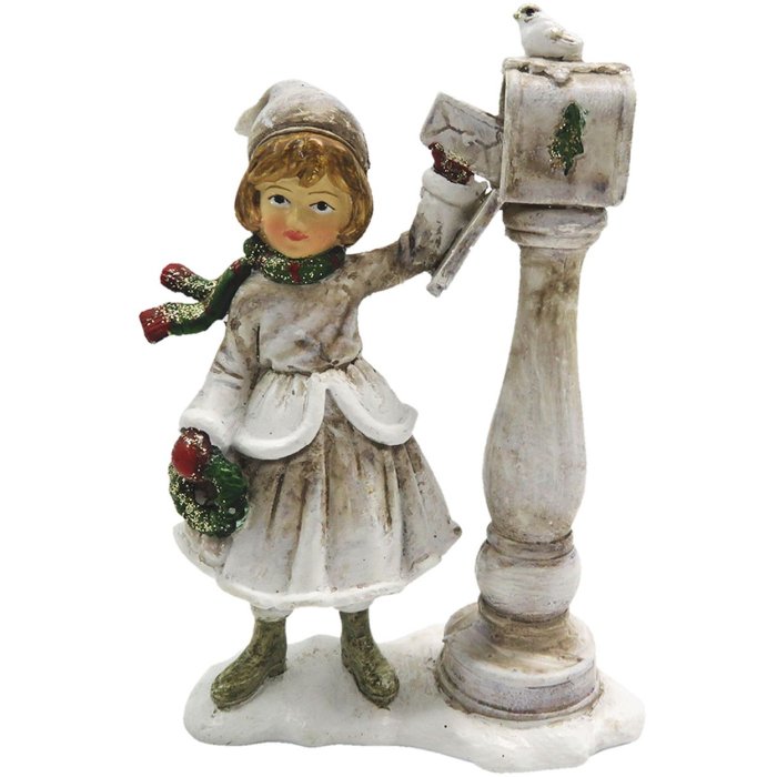 Dekorácia dieťa na poštovej schránke 8x4x12 cm Clayre & Eef 6PR2789