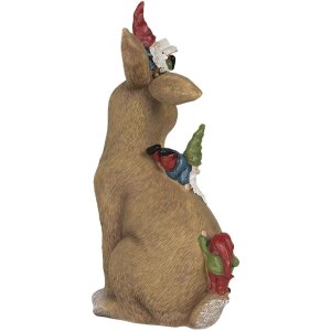 Dekorácia Králik so škriatkami 18x11x30 cm Clayre & Eef 6PR2965