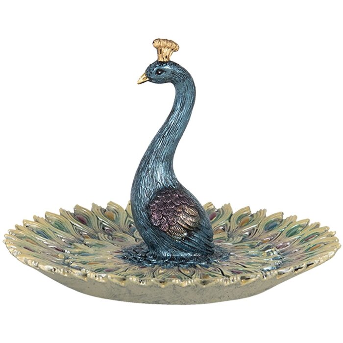 Dekoračná miska páv Ø 16x11 cm Clayre & Eef 6PR3012