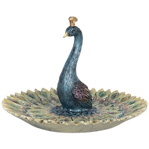Dekoračná miska páv Ø 16x11 cm Clayre & Eef 6PR3012