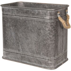 Dekoratívne železné vedro (2 kusy) 44x26x39 - 38x22x33 cm Clayre & Eef 6Y3737