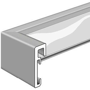 Hliníkový rám na obrazy Nielsen Alpha TCSC 30x30 cm strieborný matný