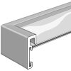 Hliníkový rám na obrazy Nielsen Alpha TCSC 30x30 cm strieborný matný