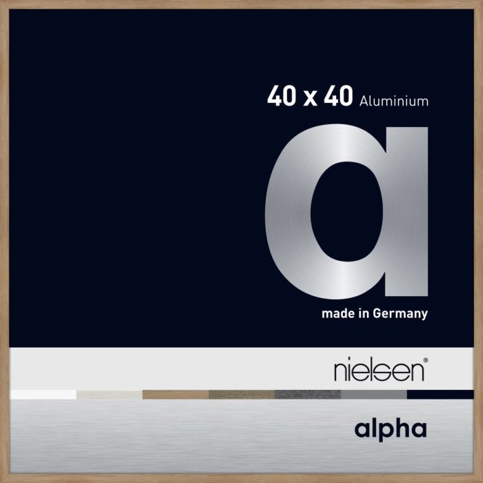 Hliníkový obrazový rám Nielsen Alpha TCSC 40x40 cm dub