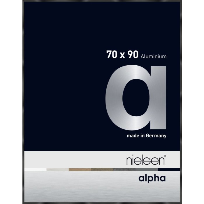 Hliníkový obrazový rám Nielsen Alpha TCSC 70x90 cm eloxovaný čierny lesklý