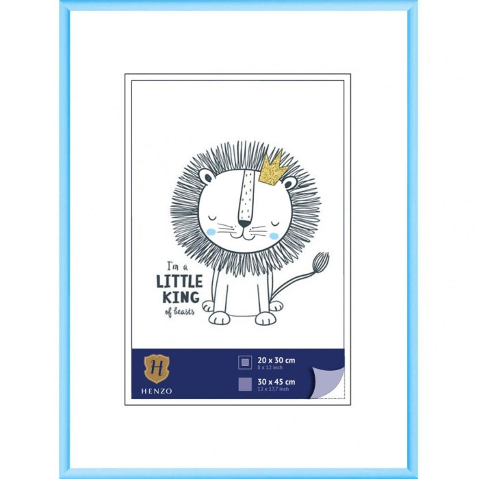 Plastový rám Henzo Napoli 30x45 cm svetlomodrý