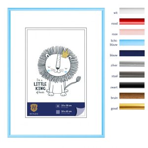 Plastový rám Henzo Napoli 30x45 cm svetlomodrý