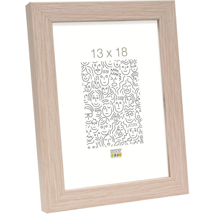 Deknudt drevený rám S45RJ1AR svetlý dub 15x20 cm antireflexné sklo