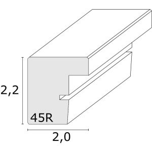 Deknudt drevený rám S45RJ1AR svetlý dub 15x20 cm antireflexné sklo