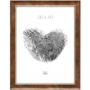 Drevený rám S46EA3 Zlatý okraj 18x24 cm antireflexné sklo