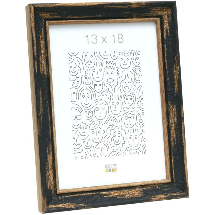 Drevený rám S46TG čierny 30x45 cm