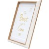 Plastový rám S46WG biely prírodný okraj 13x18 cm