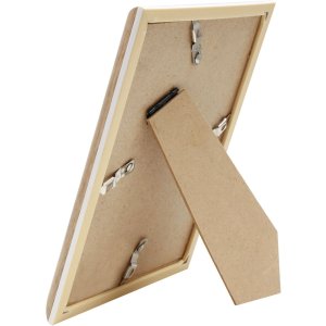 Plastový rám S46WG prírodný okraj biely 10x15 cm