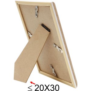 Plastový rám S46WG prírodný okraj biely 10x15 cm