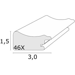 Rám na obraz S46XF biely 15x20 cm