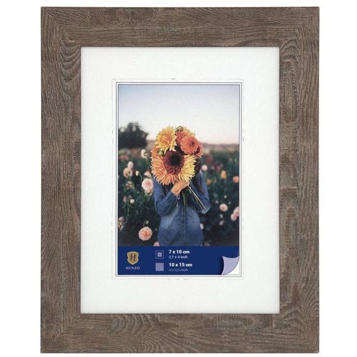 WPC rám obrazu Dahlia 10x15 cm stredne hnedý